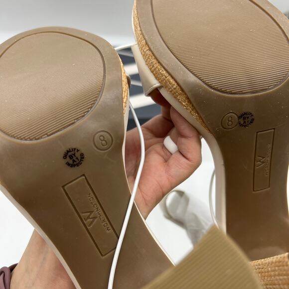 Worthington Womens Lynch Heeled Sandals Ivory Size 8M - Picture 8 of 10